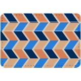 1 or 2 Card Slot Wallet Adhesive AddOn, Paper Leather, Blue Orange ZigZag | AddOns | iCoverLover.com.au