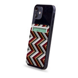 1 or 2 Card Slot Wallet Adhesive AddOn, Paper Leather, Black Brown Red ZigZag | AddOns | iCoverLover.com.au