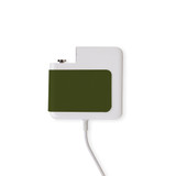 Wall Charger Wrap in 2 Sizes, Paper Leather, Army Green | AddOns | iCoverLover.com.au