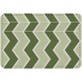 1 or 2 Card Slot Wallet Adhesive AddOn, Paper Leather, Green ZigZag | AddOns | iCoverLover.com.au