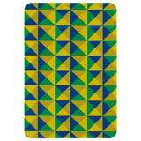 1 or 2 Card Slot Wallet Adhesive AddOn, Paper Leather, Abstract Brazilian Flag | AddOns | iCoverLover.com.au