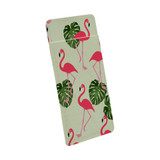 1 or 2 Card Slot Wallet Adhesive AddOn, Paper Leather, Flamingoes And Monsteras | AddOns | iCoverLover.com.au