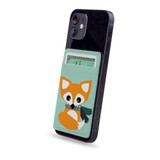 1 or 2 Card Slot Wallet Adhesive AddOn, Paper Leather, Cute Brown Fox | AddOns | iCoverLover.com.au