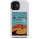 2 Card Slots Wallet Adhesive AddOn, Paper Leather, Ayers Rock | AddOns | iCoverLover.com.au