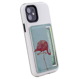 1 or 2 Card Slot Wallet Adhesive AddOn, Paper Leather, Vintage Flamingo | AddOns | iCoverLover.com.au