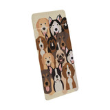 2 Card Slots Wallet Adhesive AddOn, Paper Leather, Seamless Dogs | AddOns | iCoverLover.com.au