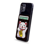 1 or 2 Card Slot Wallet Adhesive AddOn, Paper Leather, Maneki Cat | AddOns | iCoverLover.com.au