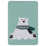 1 or 2 Card Slot Wallet Adhesive AddOn, Paper Leather, Polar Bear | AddOns | iCoverLover.com.au