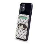 1 or 2 Card Slot Wallet Adhesive AddOn, Paper Leather, Tuxedo Cat | AddOns | iCoverLover.com.au