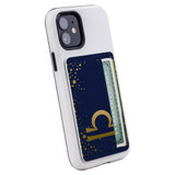 1 or 2 Card Slot Wallet Adhesive AddOn, Paper Leather, Libra Sign | AddOns | iCoverLover.com.au