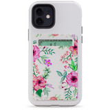 1 or 2 Card Slot Wallet Adhesive AddOn, Paper Leather, Floral Garden | AddOns | iCoverLover.com.au
