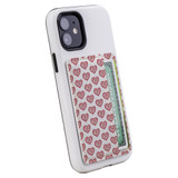1 or 2 Card Slot Wallet Adhesive AddOn, Paper Leather, Red Hearts | AddOns | iCoverLover.com.au