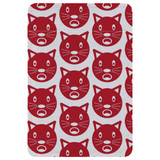 1 or 2 Card Slot Wallet Adhesive AddOn, Paper Leather, Red Cats | AddOns | iCoverLover.com.au