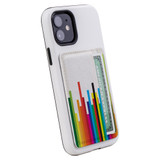 1 or 2 Card Slot Wallet Adhesive AddOn, Paper Leather, Rainbow Bars | AddOns | iCoverLover.com.au