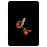 1 or 2 Card Slot Wallet Adhesive AddOn, Paper Leather, Embellished Letter L | AddOns | iCoverLover.com.au