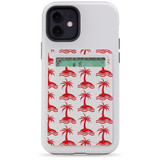 1 or 2 Card Slot Wallet Adhesive AddOn, Paper Leather, Palm Trees | AddOns | iCoverLover.com.au