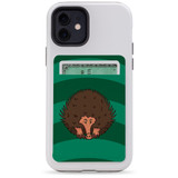 1 or 2 Card Slot Wallet Adhesive AddOn, Paper Leather, Echidna Portrait | AddOns | iCoverLover.com.au