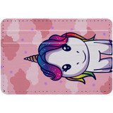 1 or 2 Card Slot Wallet Adhesive AddOn, Paper Leather, Cute Unicorn | AddOns | iCoverLover.com.au