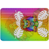 1 or 2 Card Slot Wallet Adhesive AddOn, Paper Leather, Colourful Lion | AddOns | iCoverLover.com.au