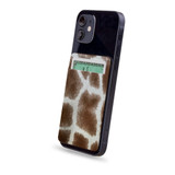 1 or 2 Card Slot Wallet Adhesive AddOn, Paper Leather, Giraffe Pattern | AddOns | iCoverLover.com.au