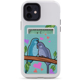 1 or 2 Card Slot Wallet Adhesive AddOn, Paper Leather, Birds In Love | AddOns | iCoverLover.com.au