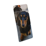 1 or 2 Card Slot Wallet Adhesive AddOn, Paper Leather, Black N Tan Daschund | AddOns | iCoverLover.com.au