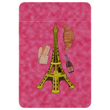 1 or 2 Card Slot Wallet Adhesive AddOn, Paper Leather, Eiffel Tower | AddOns | iCoverLover.com.au