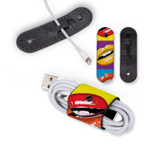 Universal Cable Cord Wrap (100mm x 30mm), Paper Leather, Pop Art Lips | AddOns | iCoverLover.com.au