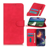 For Google Pixel 7a Case, Retro PU Leather Wallet Folio Cover, Stand, Red | Wallet Cases | iCoverLover.com.au