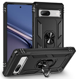 For Google Pixel 7a Case, Protective Shockproof TPU/PC Cover, Ring Holder, Black | Protective Cases | iCoverLover.com.au