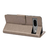 For Google Pixel 7a Case, Butterfly Embossed PU Leather Wallet Folio Cover, Stand, Grey | Wallet Cases | iCoverLover.com.au