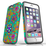 For iPhone 6 & 6S Case Tough Protective Cover Retro Floral