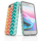 For iPhone 8/7 Plus Protective Case, Zigzag Colorful Pattern | iCoverLover Australia