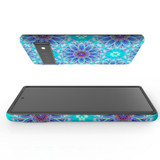 For Google Pixel 7, 6 Pro Case Tough Protective Cover Psychedelic Blues