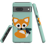 For Google Pixel 7 Case Tough Protective Cover Cute Brown Fox