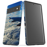 For Google Pixel 7, 6 Pro Case Tough Protective Cover Sky Clouds From Plane