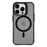 For iPhone 14 Pro Max, 14 Plus, 14 Pro, 14 Case, Compatible with Magsafe, Carbon Fibre Pattern, Black | iCoverLover