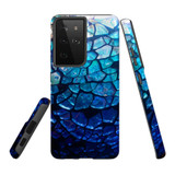 Samsung Galaxy S21 Ultra Case, Tough Protective Back Cover, Blue Mirror | iCoverLover.com.au | Phone Cases