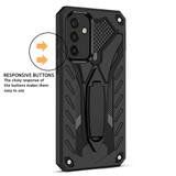 For Samsung Galaxy A34 5G Case Armour Shockproof Tough Cover Kickstand Black