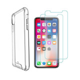 iCoverLover For iPhone XR Case & [2-Pack] Tempered Glass Screen Protector, Clear