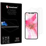 iCoverLover For iPhone 12 Pro Max Case & [2-Pack] Tempered Glass Screen Protectors, Clear