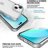 iCoverLover For iPhone 14 Plus Case & [2-Pack] Tempered Glass Screen Protectors, Clear