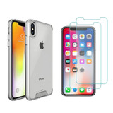iCoverLover For iPhone XS Max Case & [2-Pack] Tempered Glass Screen Protectors, Clear