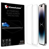 iCoverLover [2-Pack] For iPhone 15 Plus Tempered Glass Screen Protector | iCoverLover