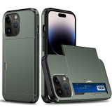 For iPhone 15 Pro Max, 15 Pro, 15 Plus & 15 Case, Durable Protective Card Slot Shockproof Cover, Army Green | iCoverLover Australia