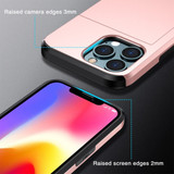 For iPhone 15 Pro Max, 15 Pro, 15 Plus & 15 Case, Durable Protective Card Slot Shockproof Cover, Rose Gold | iCoverLover Australia