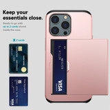 For iPhone 15 Pro Max, 15 Pro, 15 Plus & 15 Case, Durable Protective Card Slot Shockproof Cover, Dark Blue | iCoverLover Australia