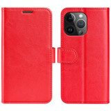 For iPhone 15 Pro Case, Premium PU Leather Folio Wallet Cover, Red | iCoverLover Australia