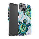 For iPhone 14 Pro Max/14 Pro/14 and older Case, Protective Cover, Swimming Turtles | Shockproof Cases | iCoverLover.com.au