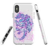 For iPhone XS & X Case Tough Protective Cover, Dragon